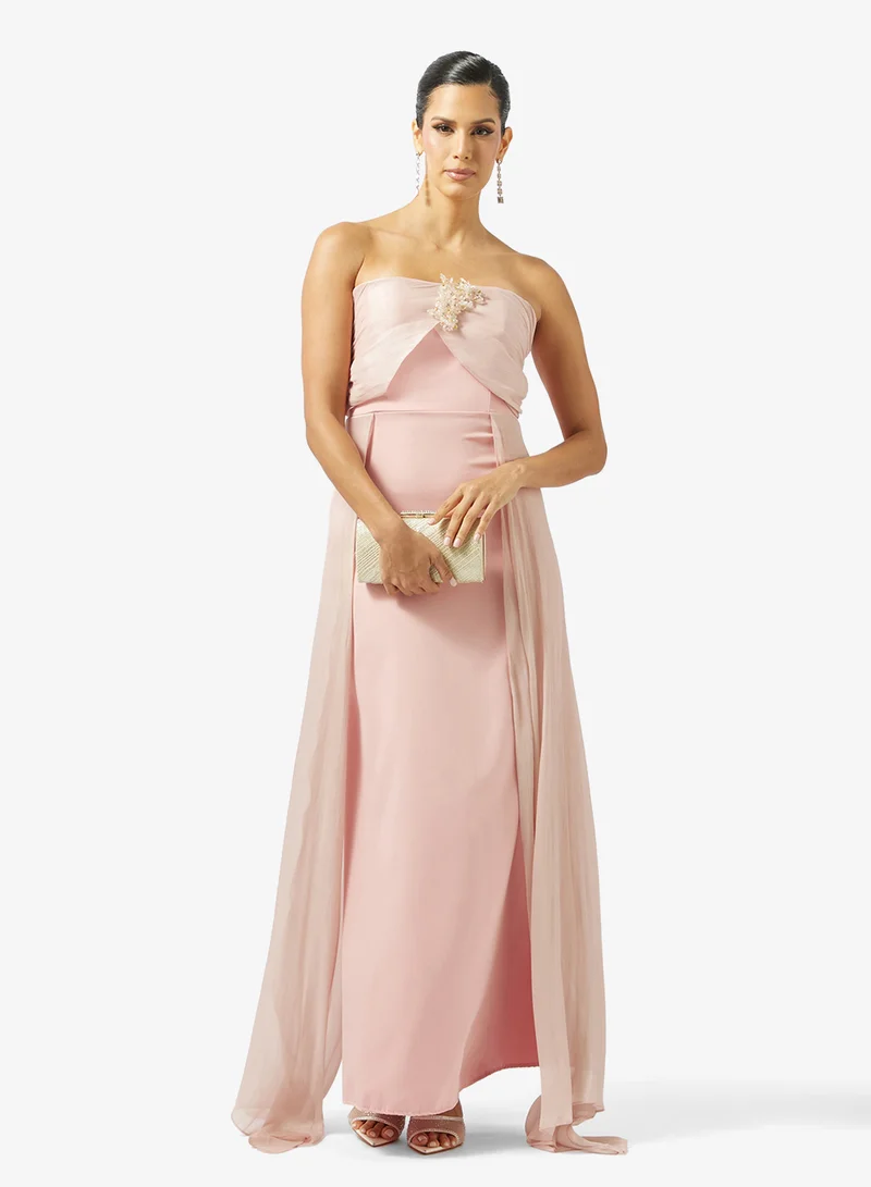 Ella Limited Edition  Bandeau Evening Dress With Trail for Women | Best Price UAE